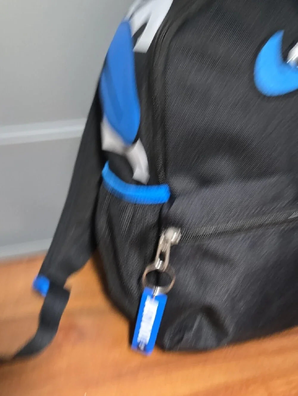 Nike Black & Blue Kids Mini Backpack with Playful Swoosh Nwt Fashion